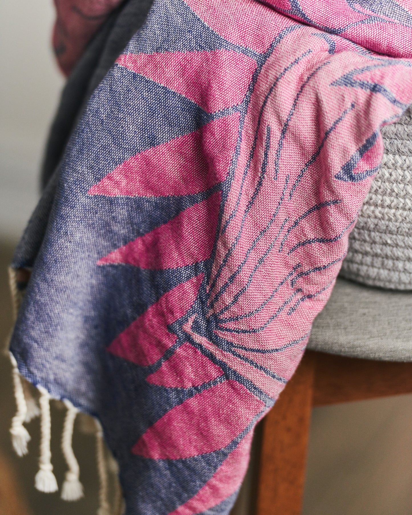 Lyla unique designer Turkish towel protea