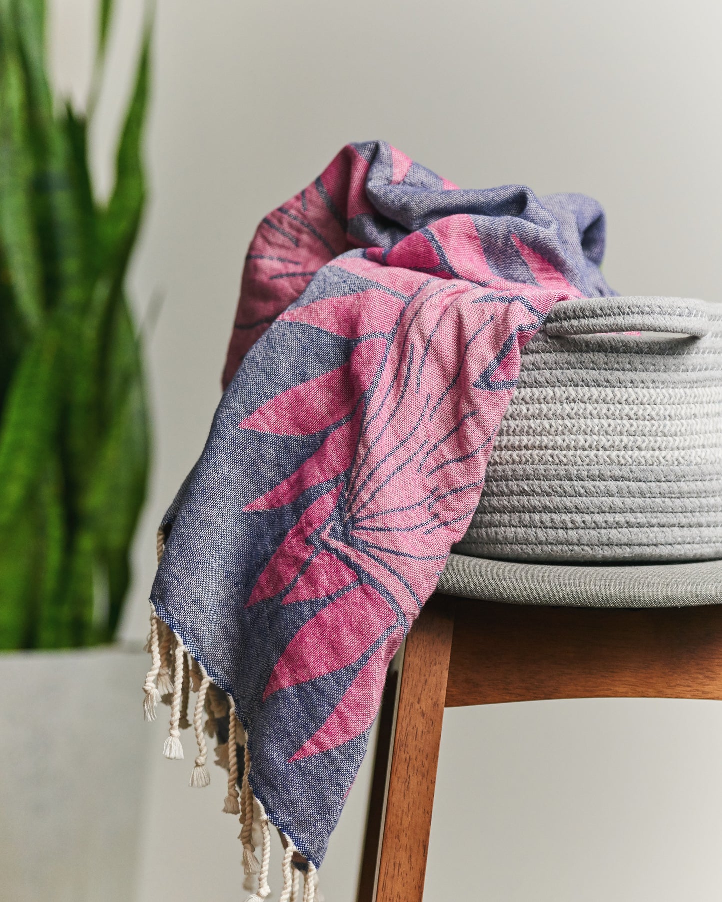 Lyla unique designer Turkish towel protea